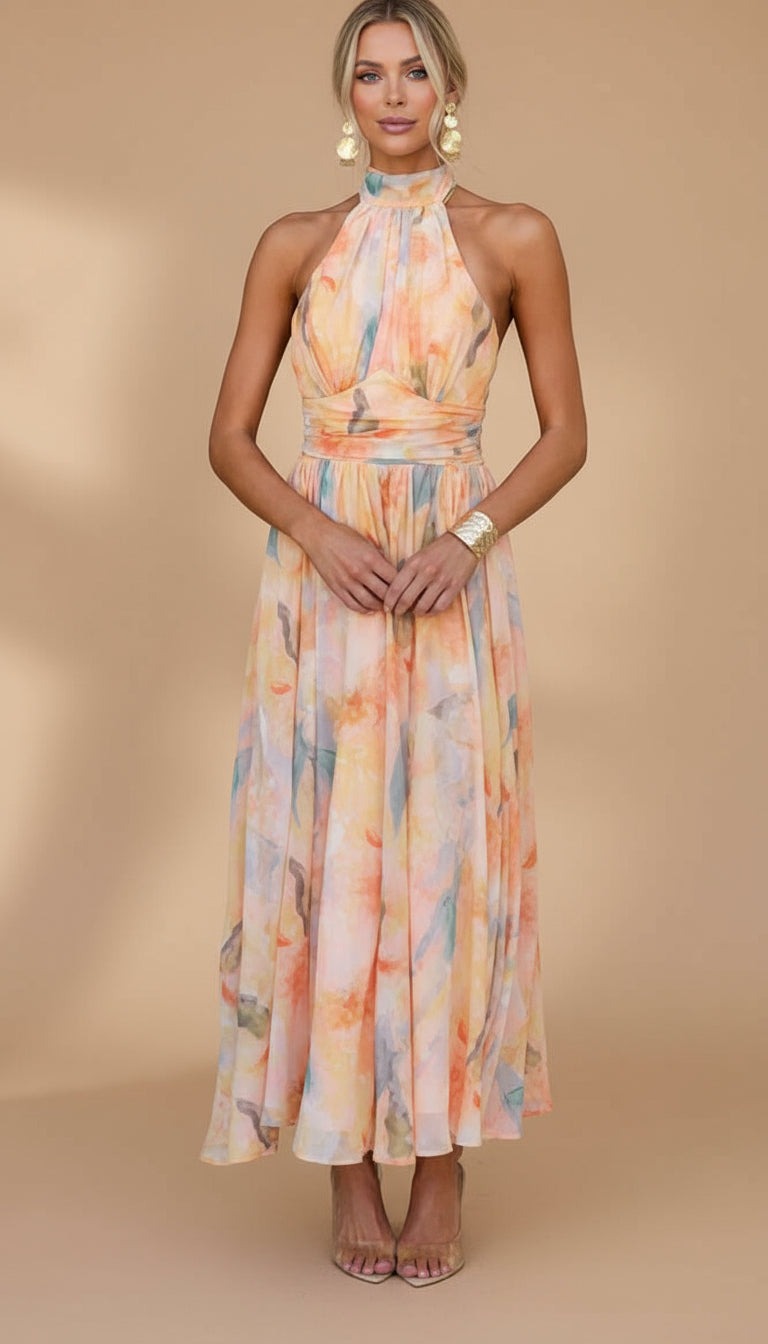 Abigail™ | Abito Maxi con Stampa