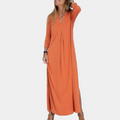 Abito Maxi a V | Design Estate A-Line Fluttuante
