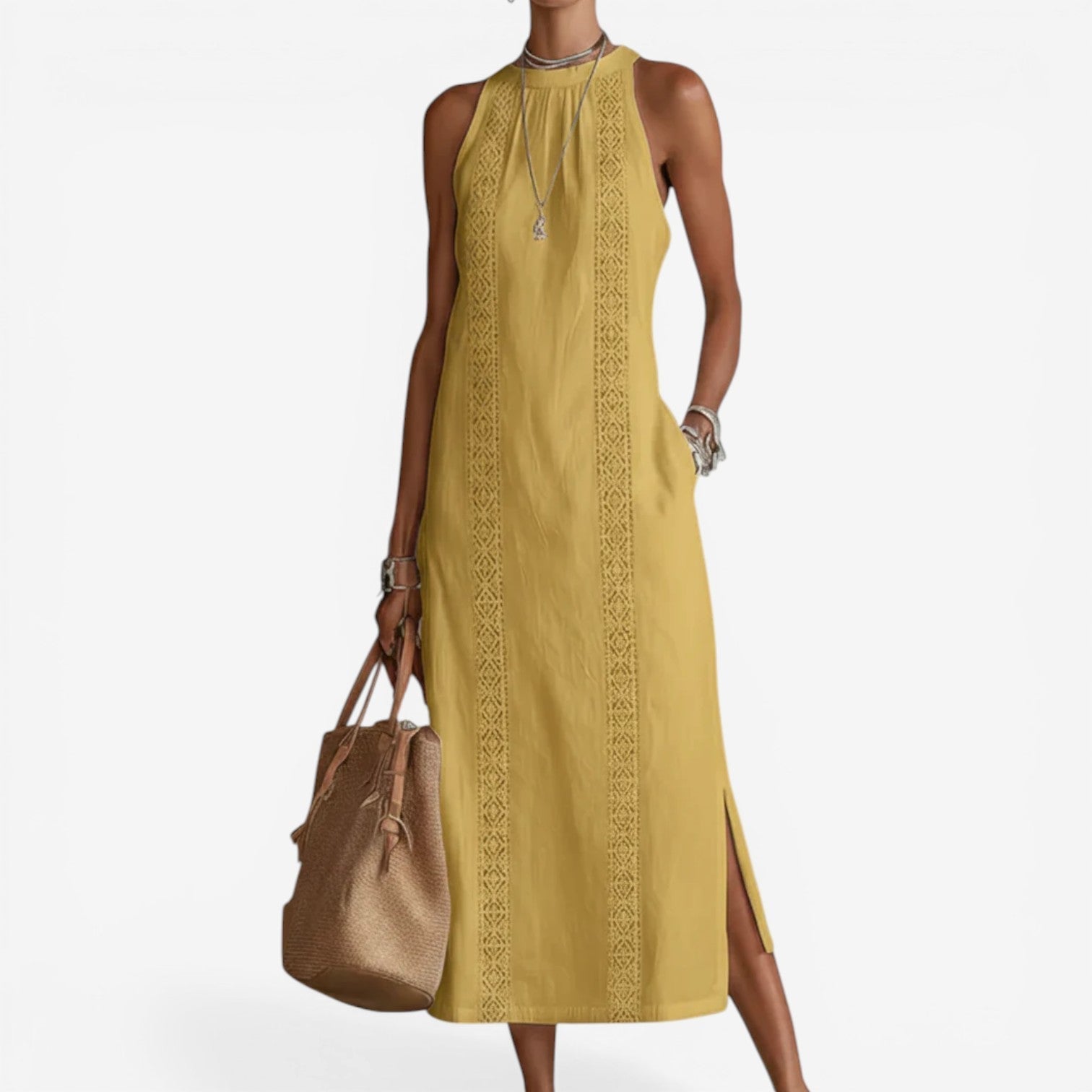 Althea™ Abito midi minimalista