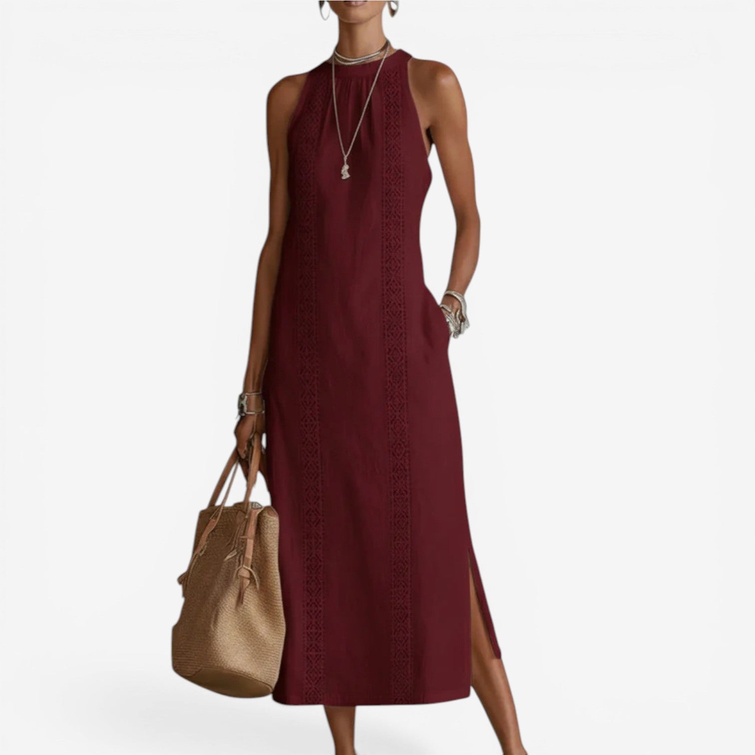 Althea™ Abito midi minimalista