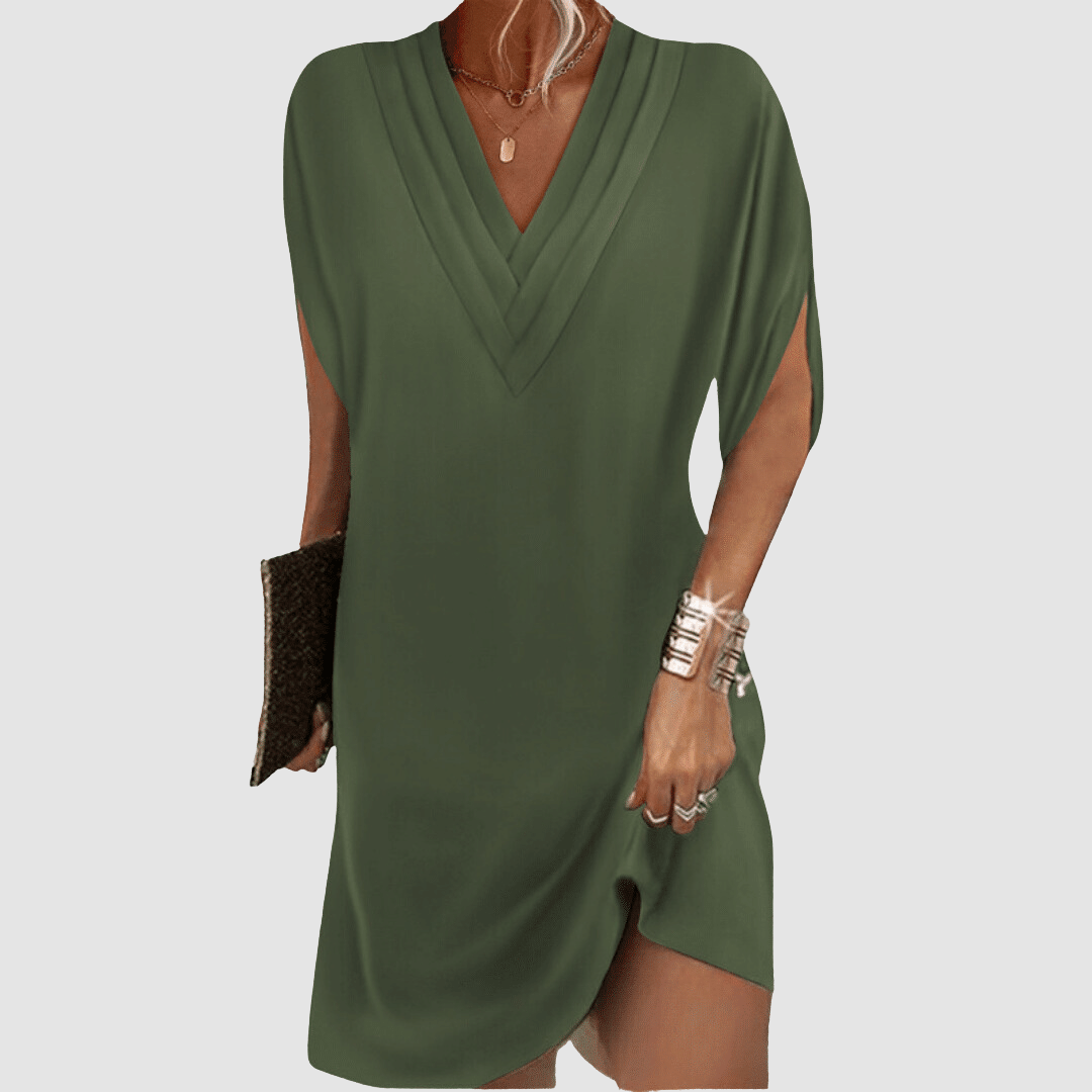 Alysa™ Abito Elegante con Maniche Corte