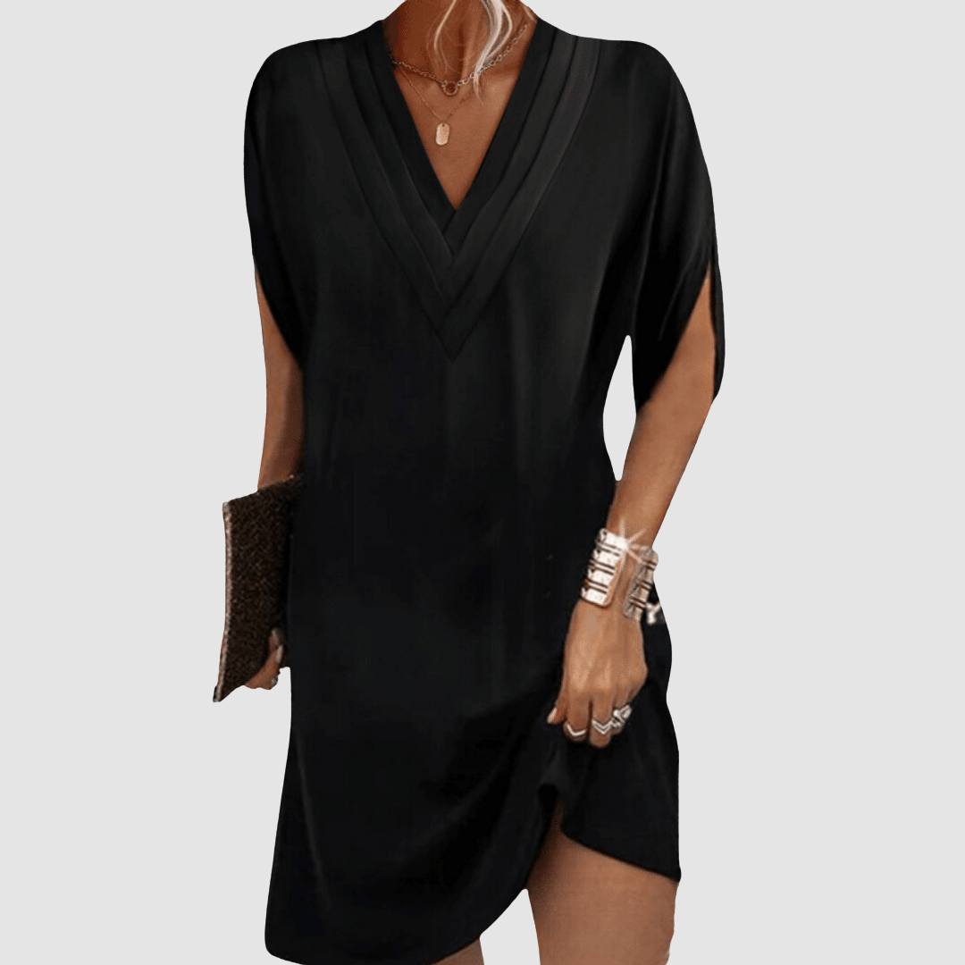 Alysa™ Abito Elegante con Maniche Corte