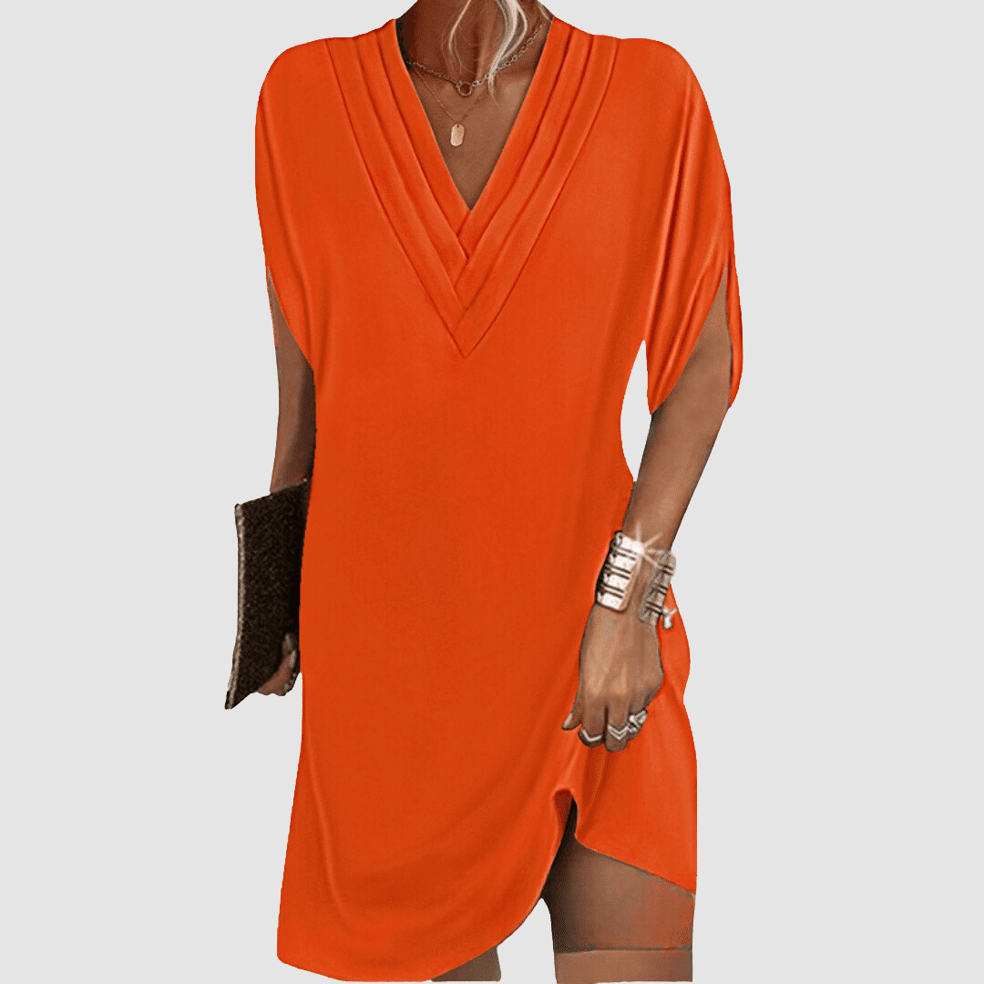 Alysa™ Abito Elegante con Maniche Corte