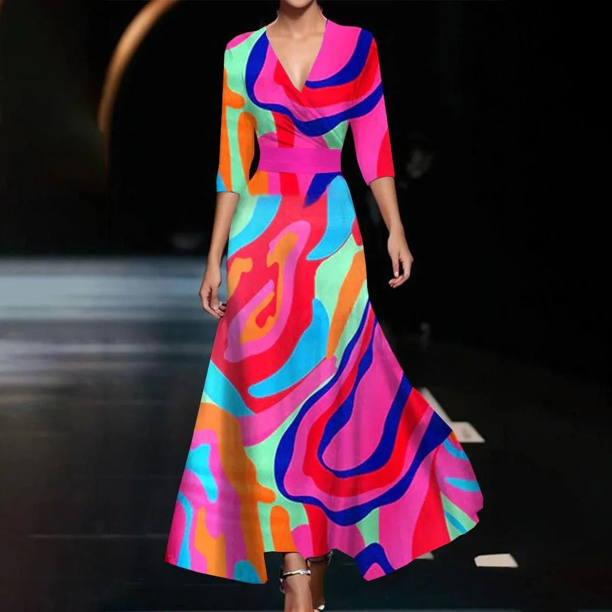 Aria™ | Vestito Chic con Stampa Floreale