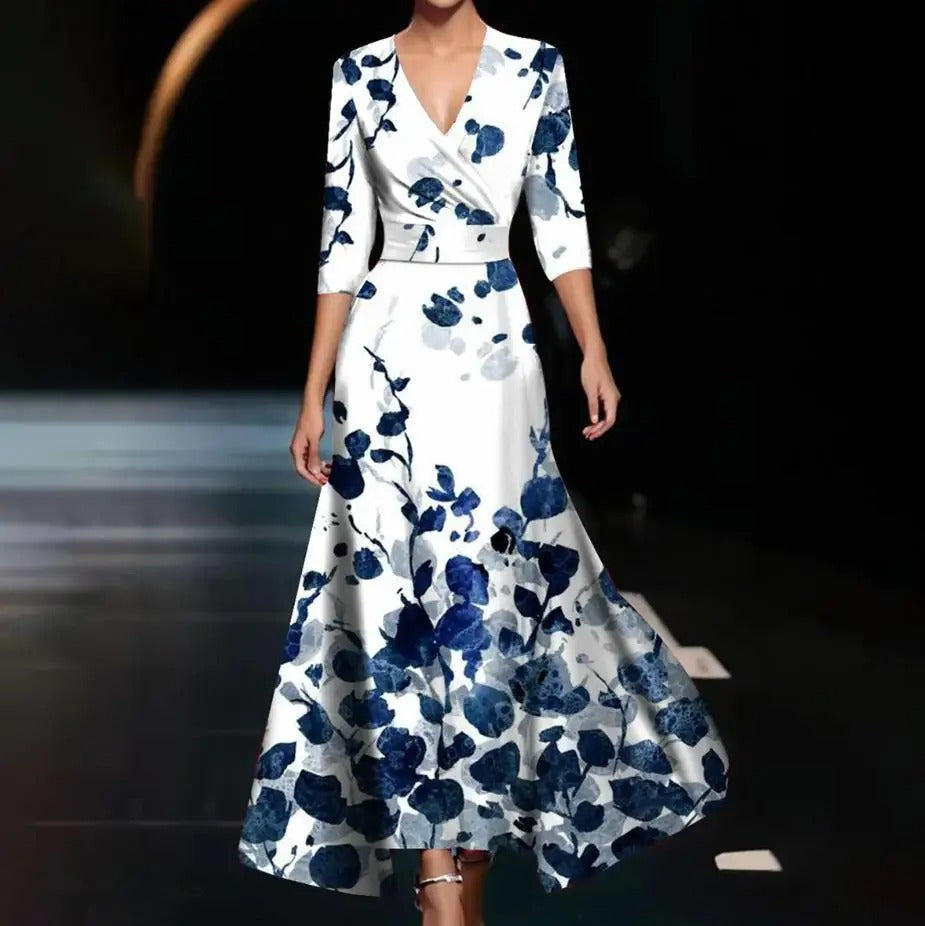 Aria™ | Vestito Chic con Stampa Floreale