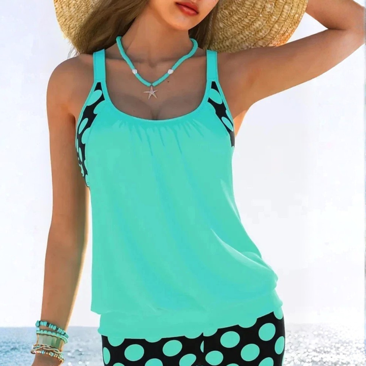 Azaria | Set bikini con pois e dettagli aperti