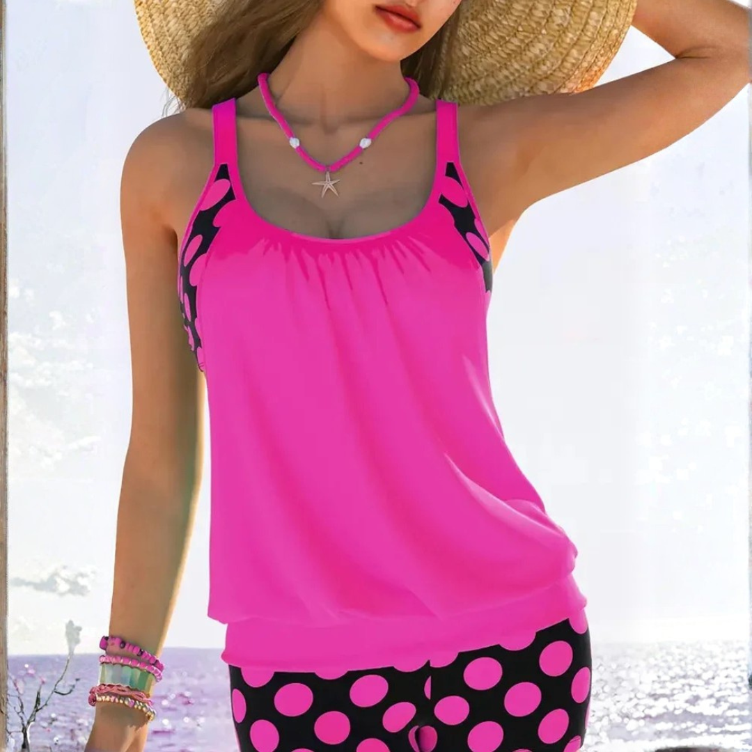 Azaria | Set bikini con pois e dettagli aperti