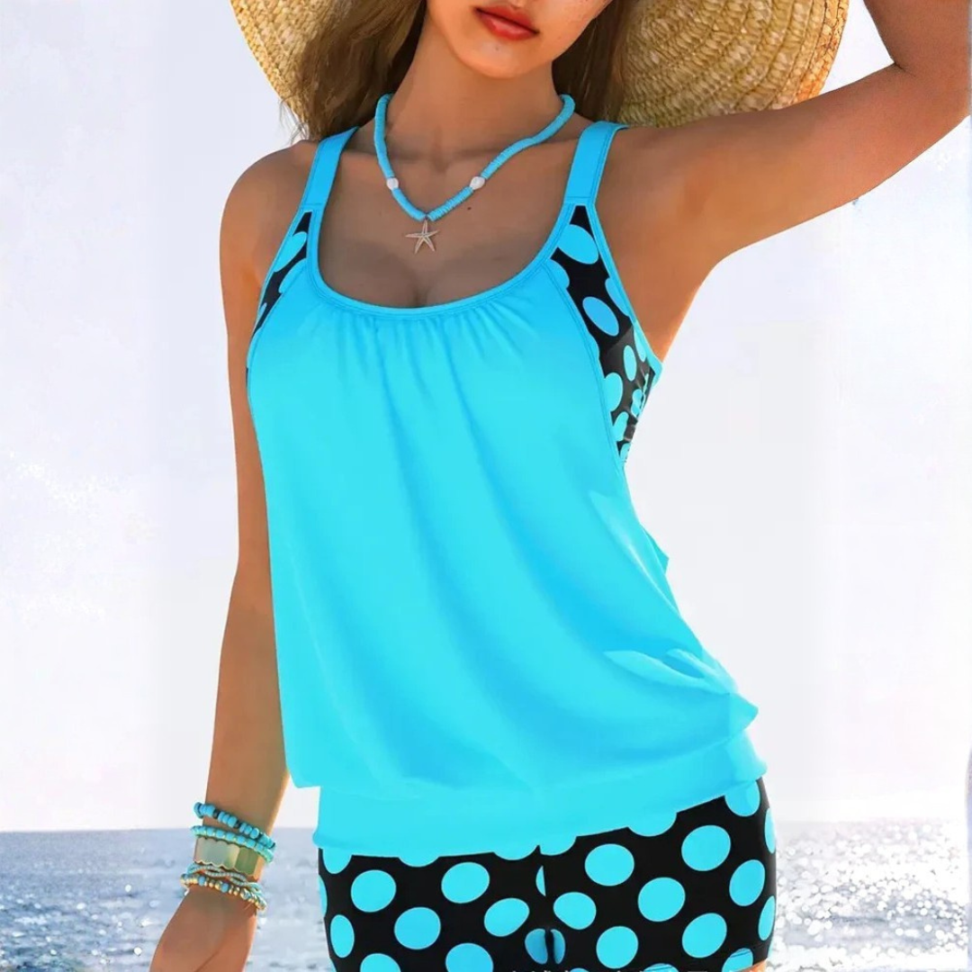 Azaria | Set bikini con pois e dettagli aperti