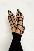 BALLERINE CON STAMPA ANIMALE E CINGHIE