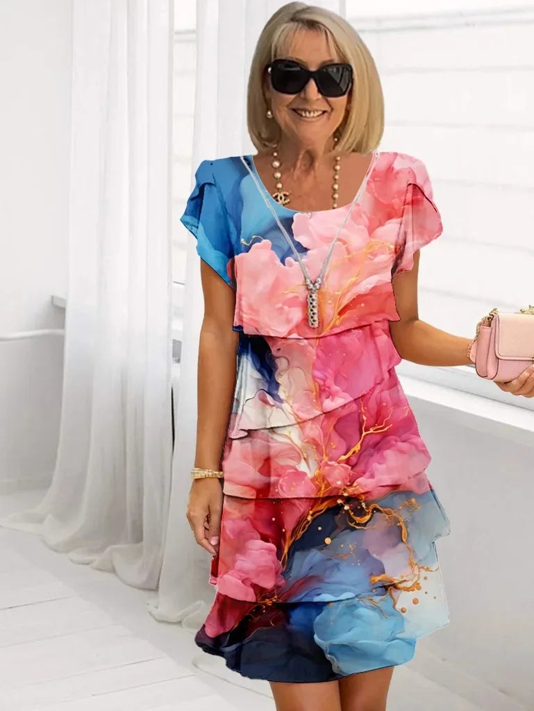 Caroline | Abito Elegante con Volant