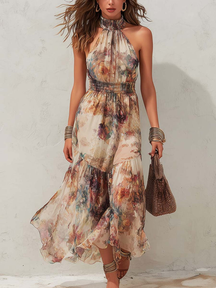 Chloe | Vestito Midi Floreale Vintage