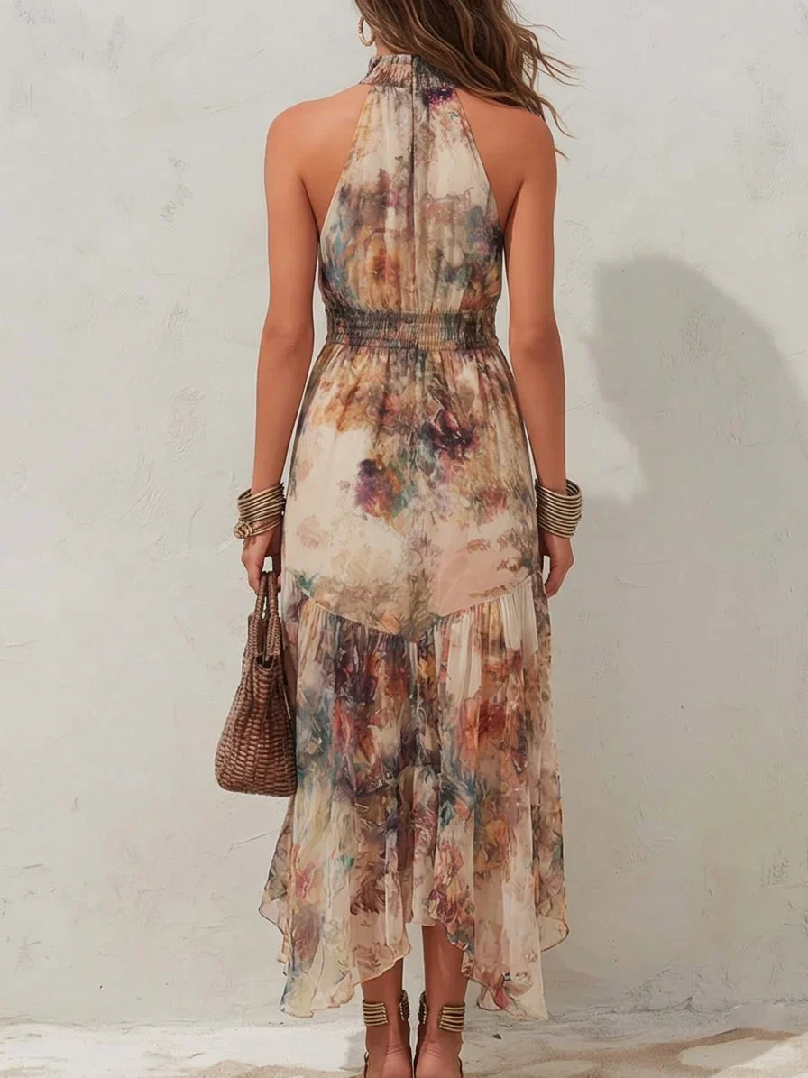 Chloe | Vestito Midi Floreale Vintage