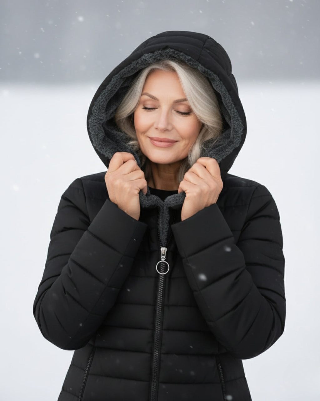 Clair | Cappotto puffer foderato in pile