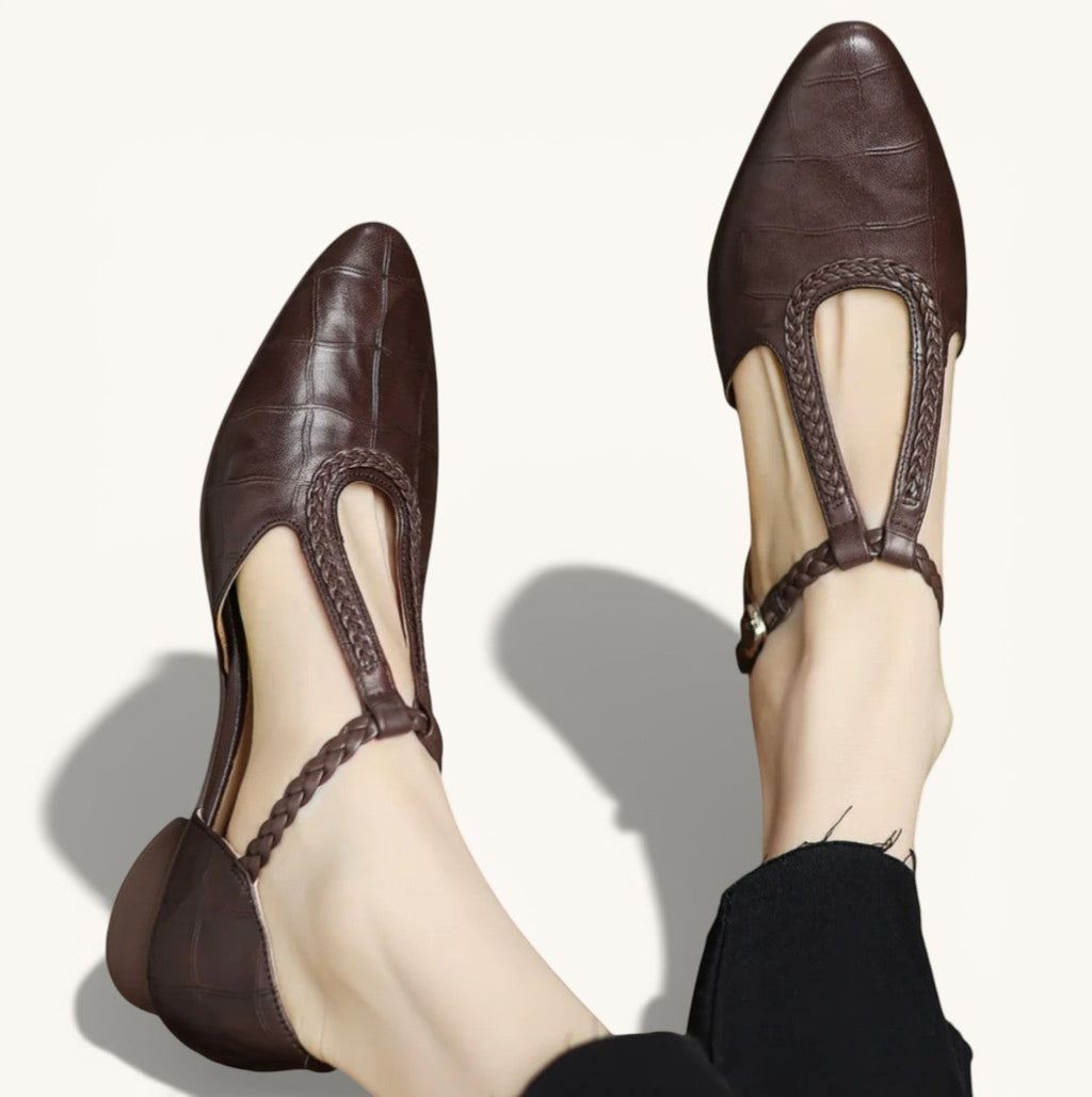 Clara - Scarpe Mary Jane in pelle ortopedica