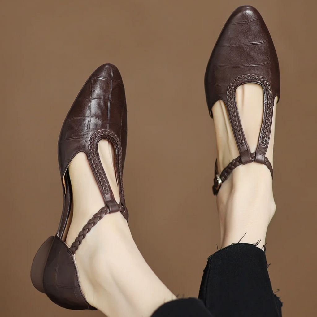 Clara - Scarpe Mary Jane in pelle ortopedica