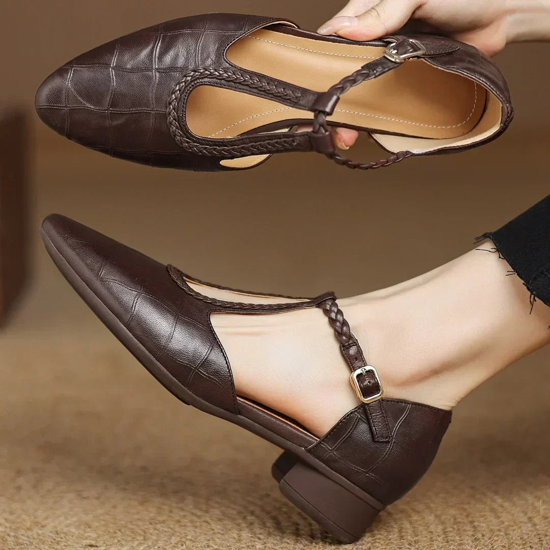 Clara - Scarpe Mary Jane in pelle ortopedica