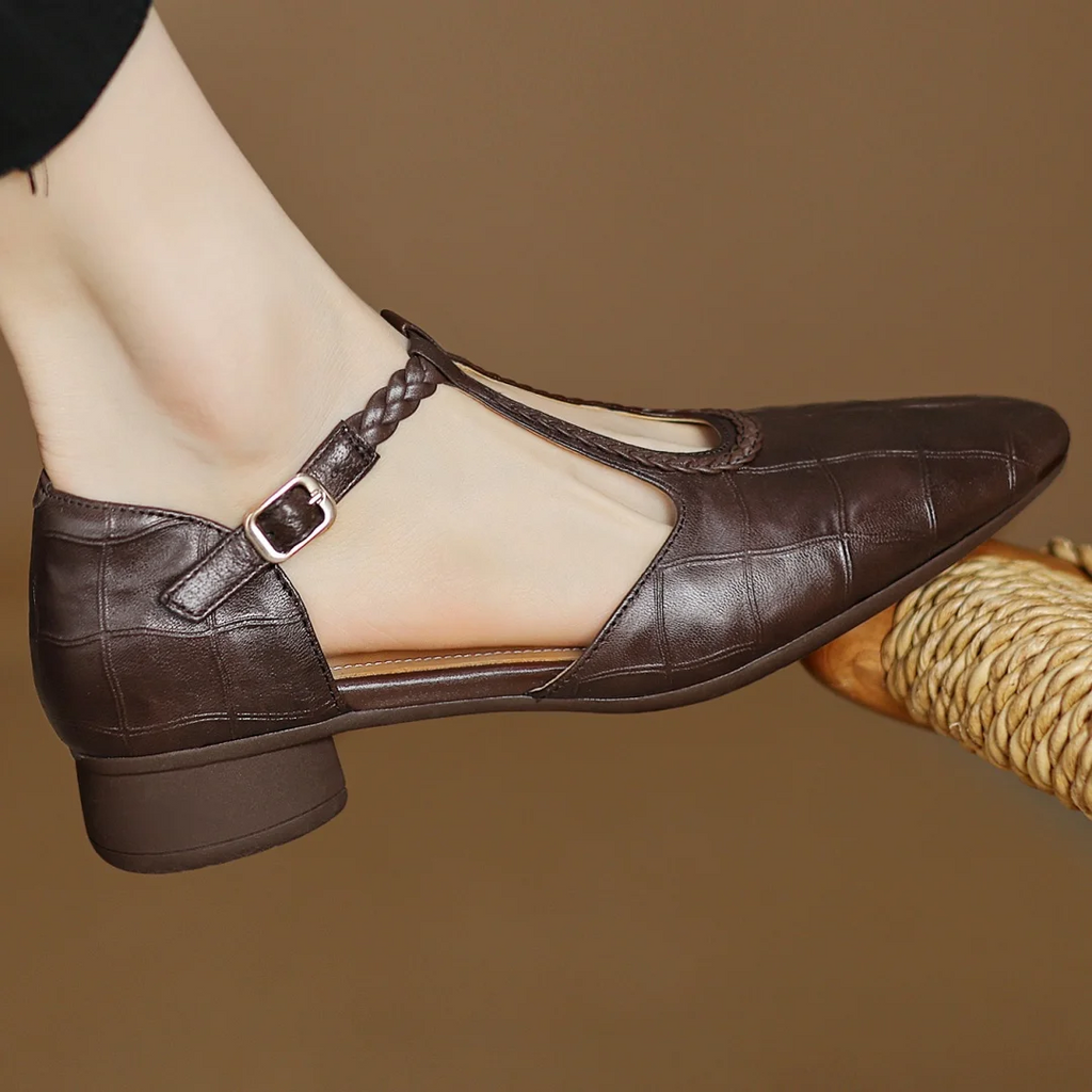 Clara - Scarpe Mary Jane in pelle ortopedica