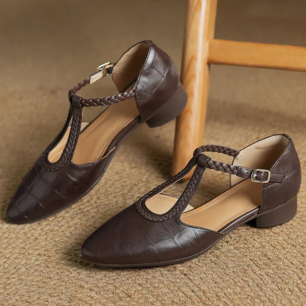 Clara - Scarpe Mary Jane in pelle ortopedica
