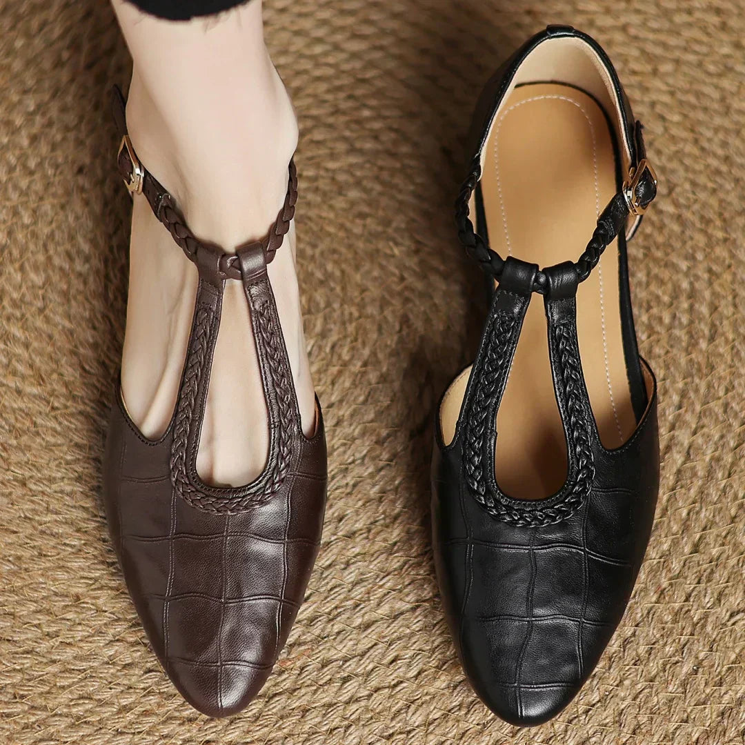 Clara - Scarpe Mary Jane in pelle ortopedica