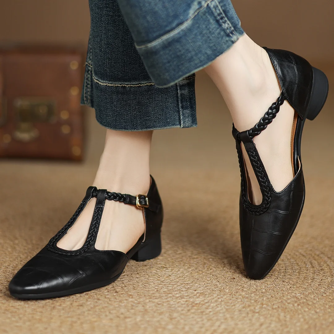Clara - Scarpe Mary Jane in pelle ortopedica