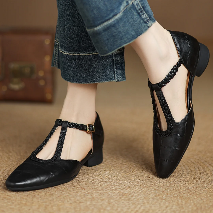 Clara - Scarpe Mary Jane in pelle ortopedica