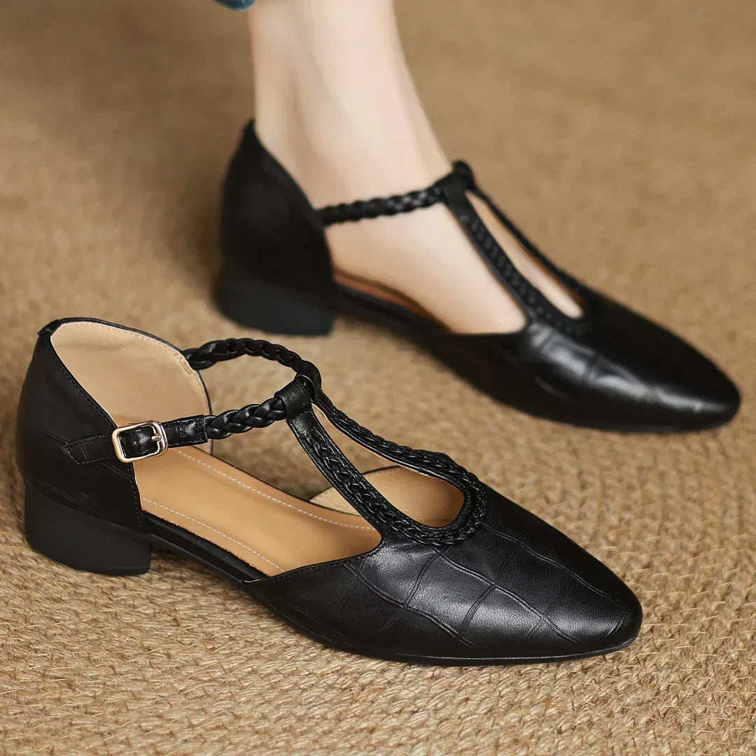 Clara - Scarpe Mary Jane in pelle ortopedica