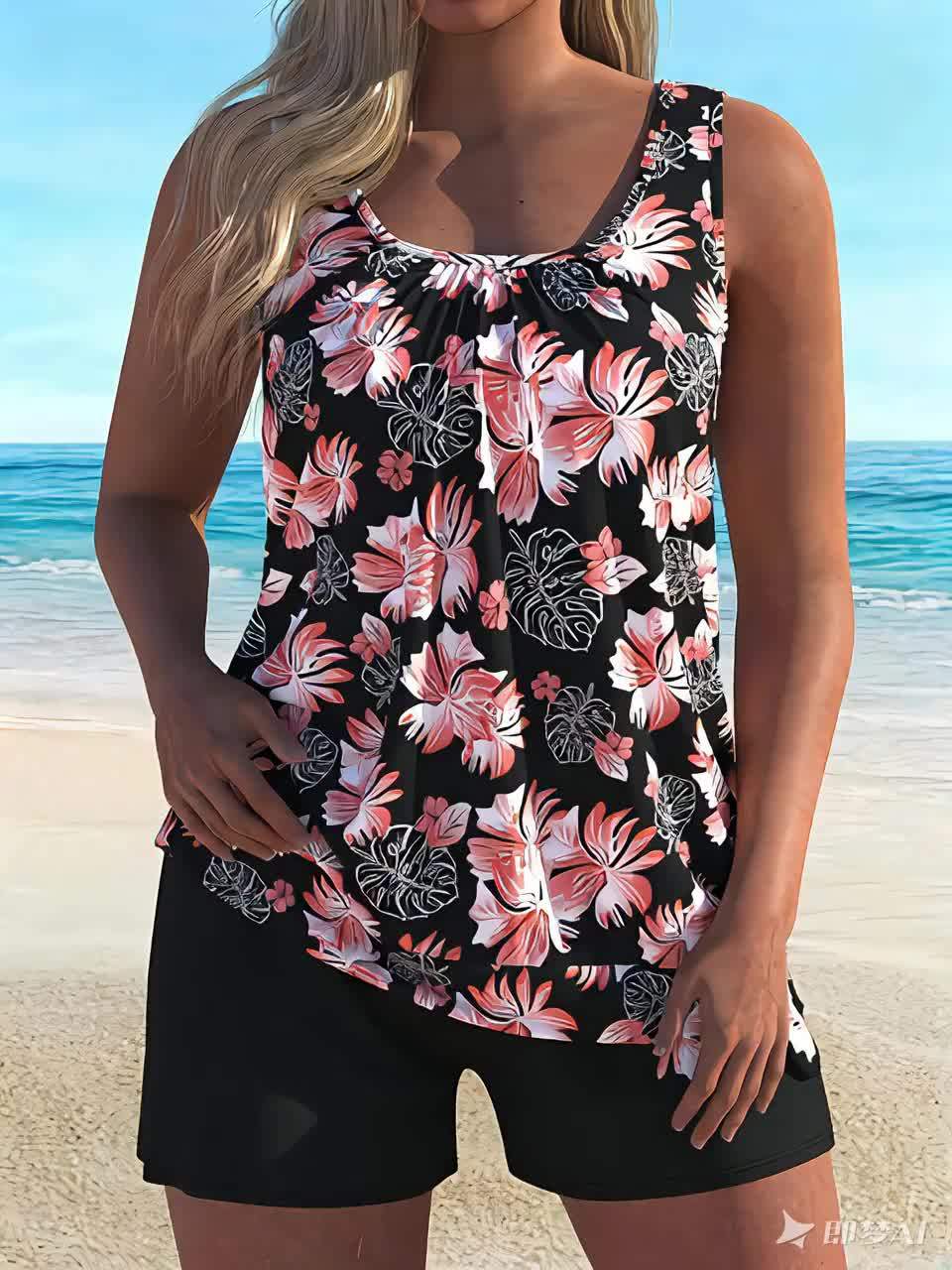 Clara | Set Tankini con Stampa Floreale