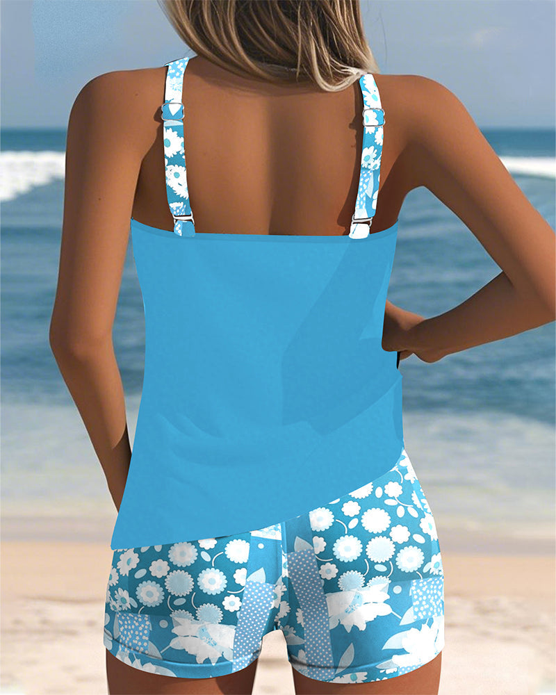 Colette | Top da bagno con boxer stampati