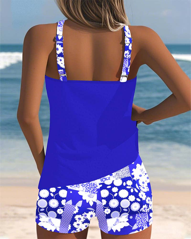 Colette | Top da bagno con boxer stampati