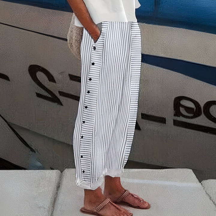 Dagny | Pantaloni Estivi Stripes Eleganti