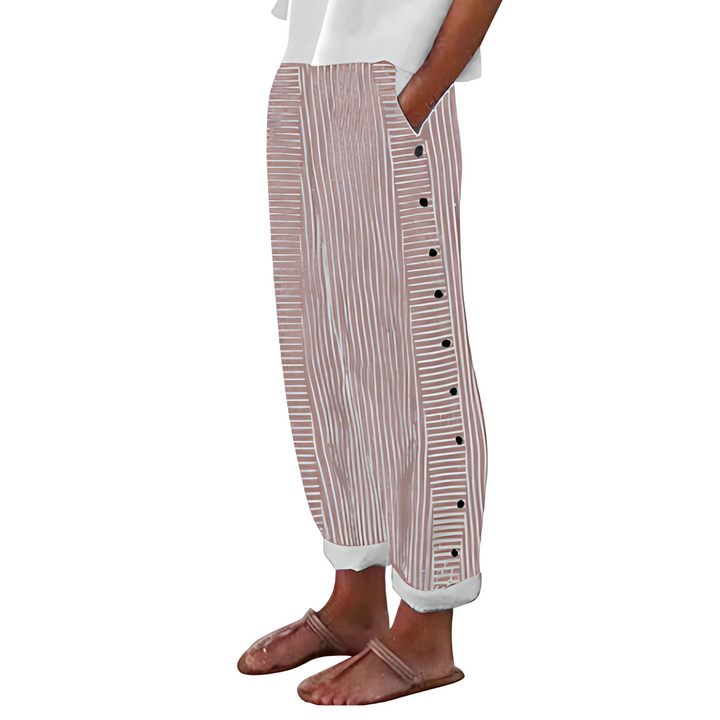 Dagny | Pantaloni Estivi Stripes Eleganti