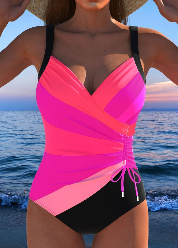 Dakota | Costume da bagno intero lusinghiero con stampa colorata