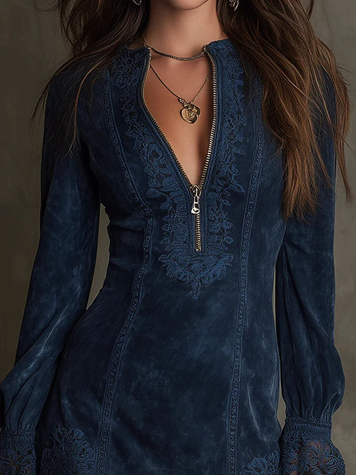 Debbie | Vestito Mini in Suede