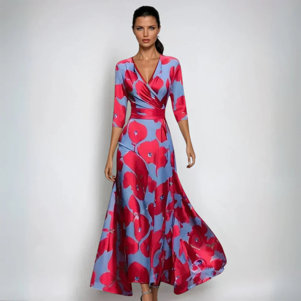 Eliana™ | Elegante Abito A-Line Floreale