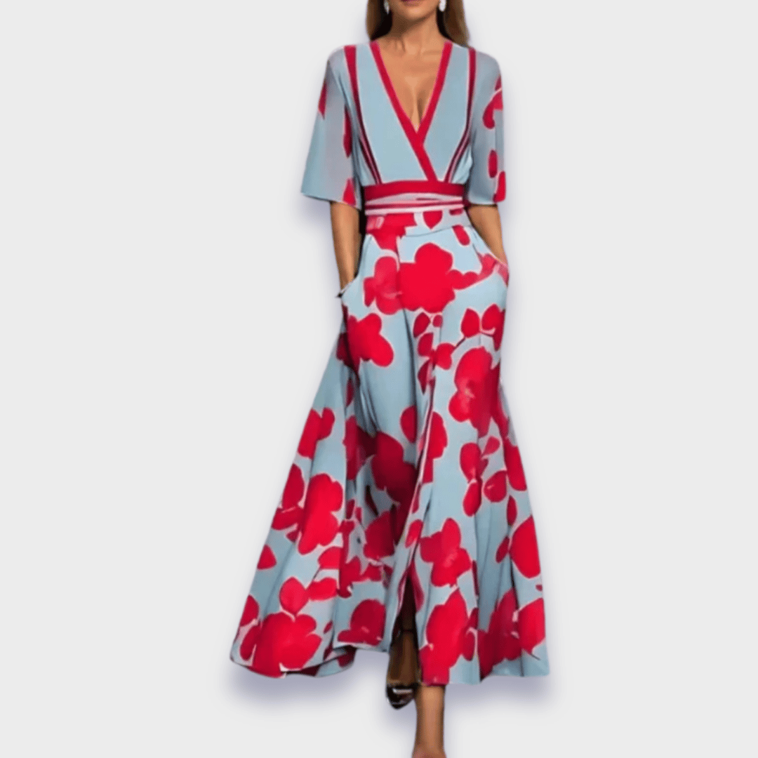 Eliana™ | Elegante Abito A-Line Floreale