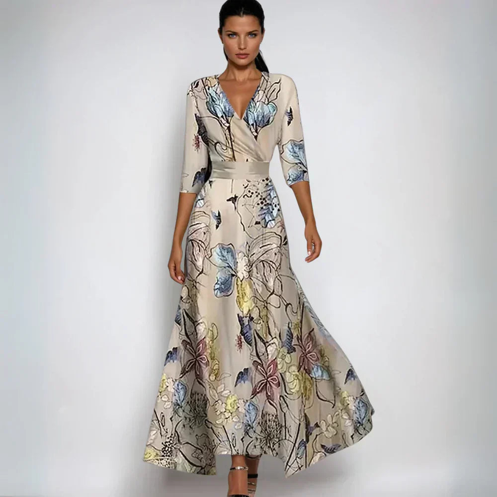 Eliana™ | Elegante Abito A-Line Floreale