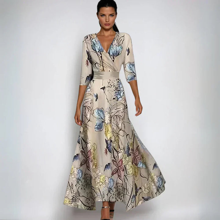 Eliana™ | Elegante Abito A-Line Floreale