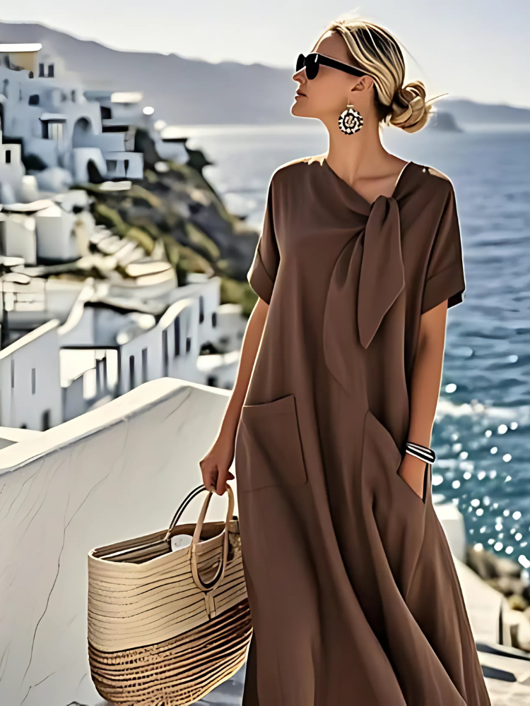 Ella™ Abito Elegante con Tasche
