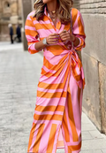 Elvina - Vestito Avvolgente Stampato