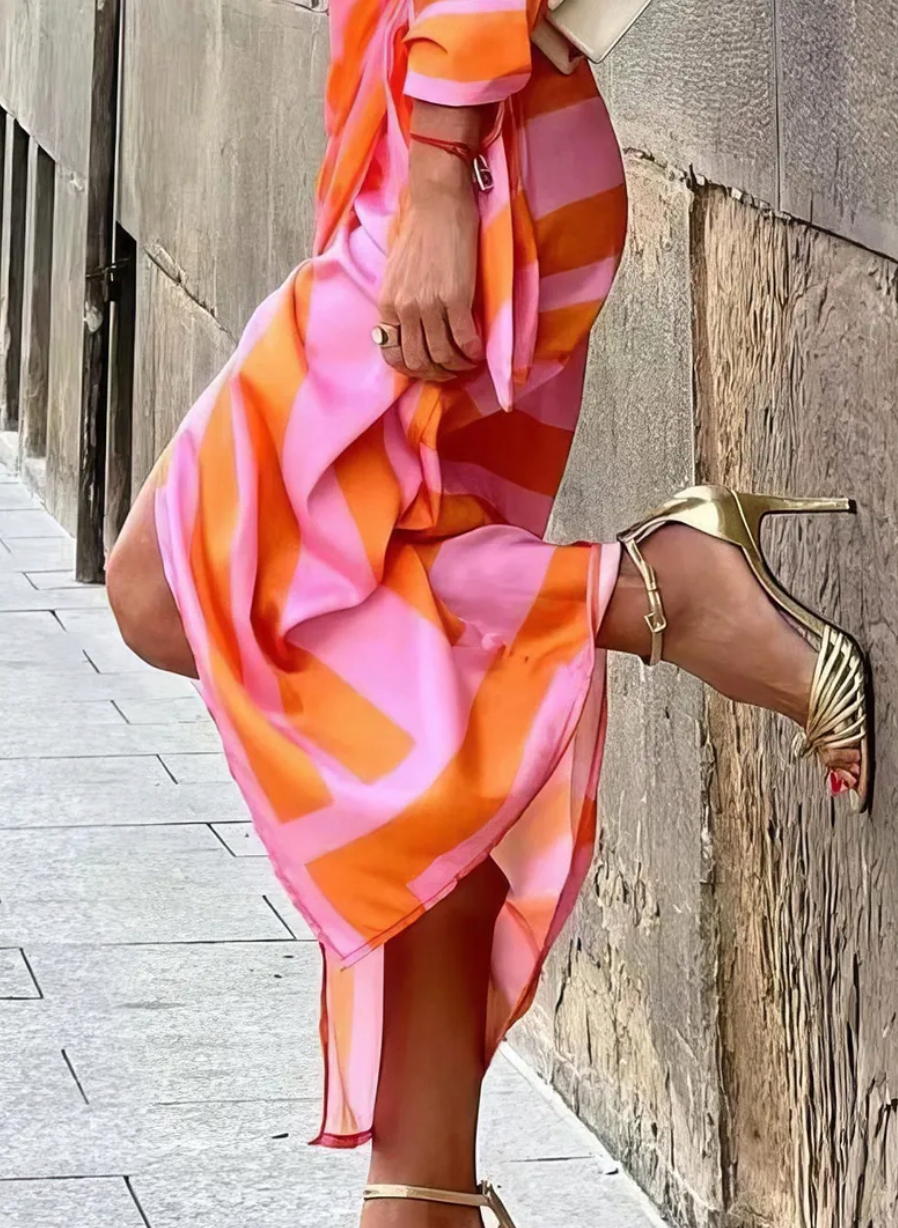 Elvina - Vestito Avvolgente Stampato