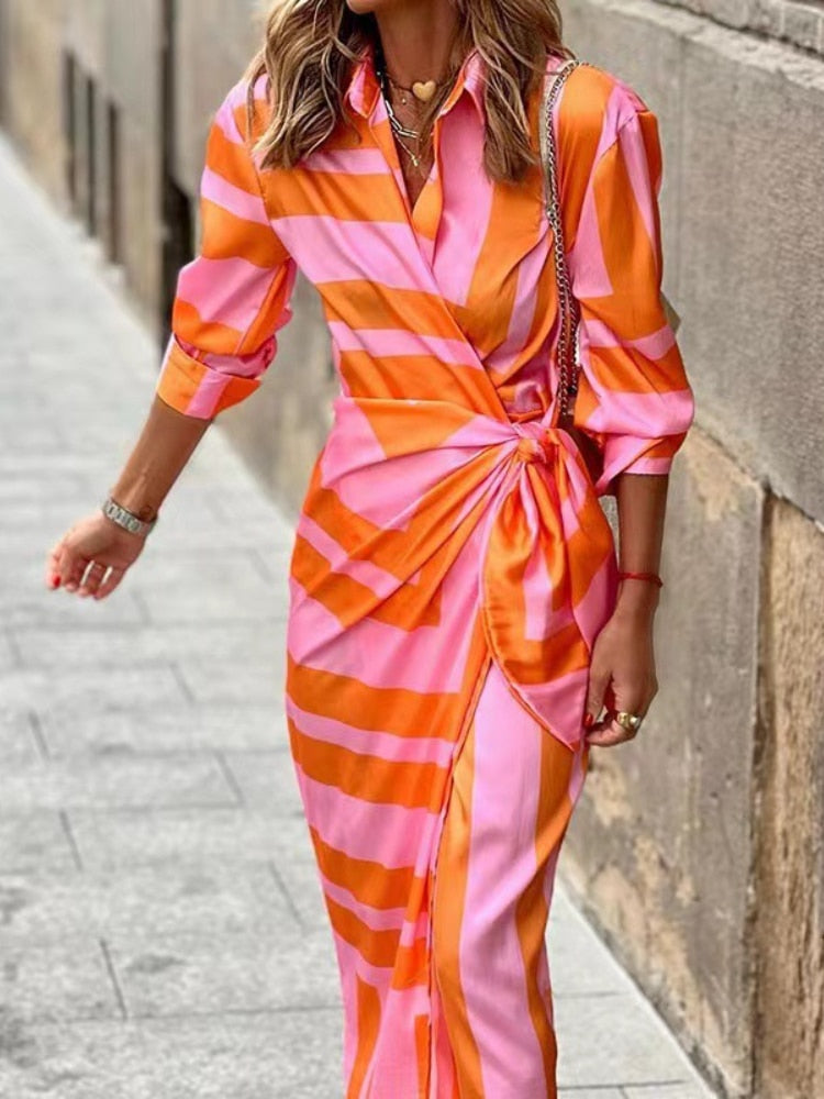 Elvina - Vestito Avvolgente Stampato