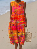 Faye™ Vestito Midi Sunset