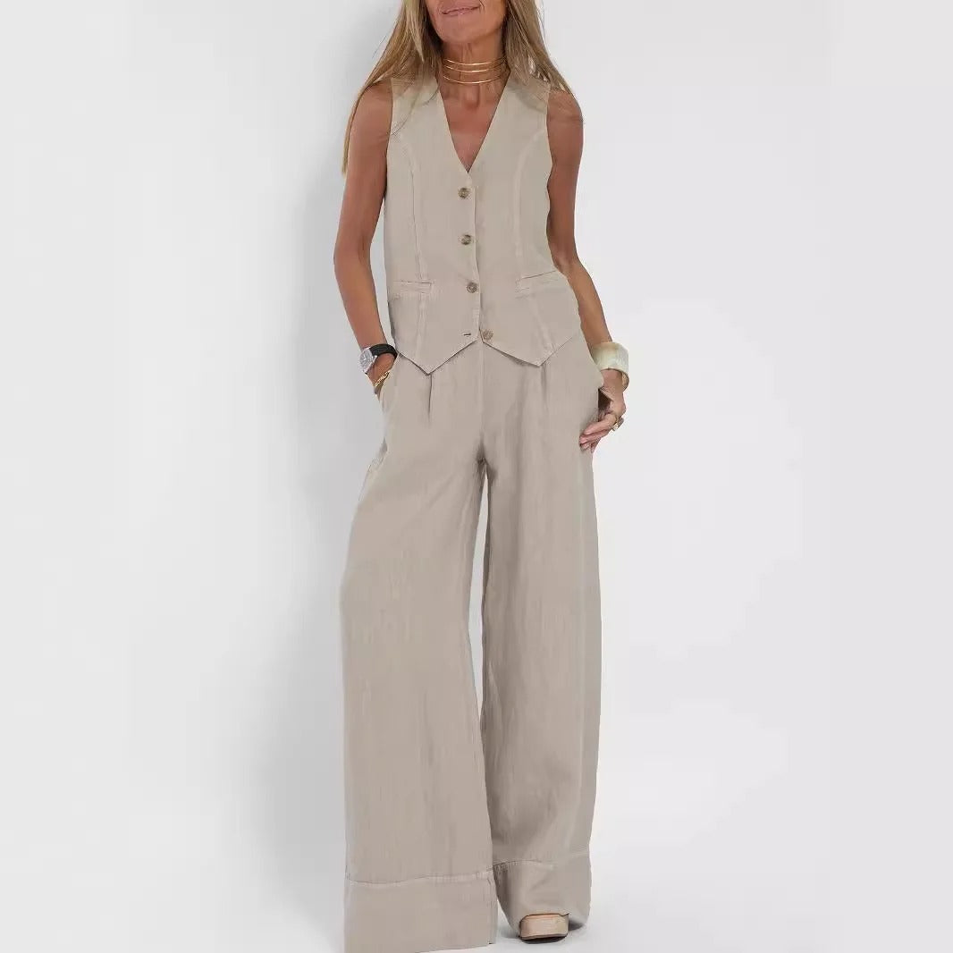 Gilet su Misura & Set in Cotone a Gamba Larga