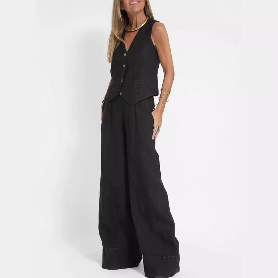 Gilet su Misura & Set in Cotone a Gamba Larga