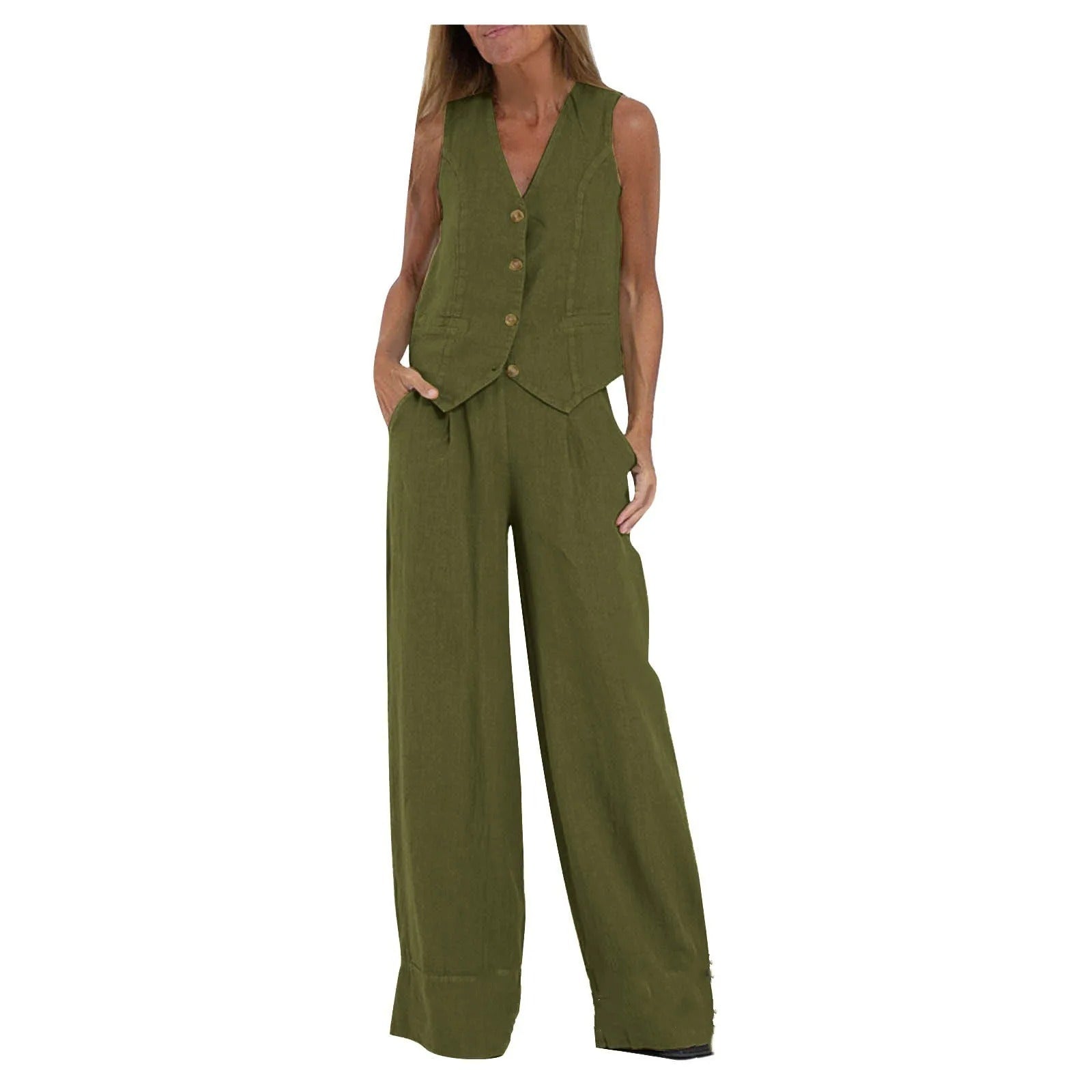 Gilet su Misura & Set in Cotone a Gamba Larga