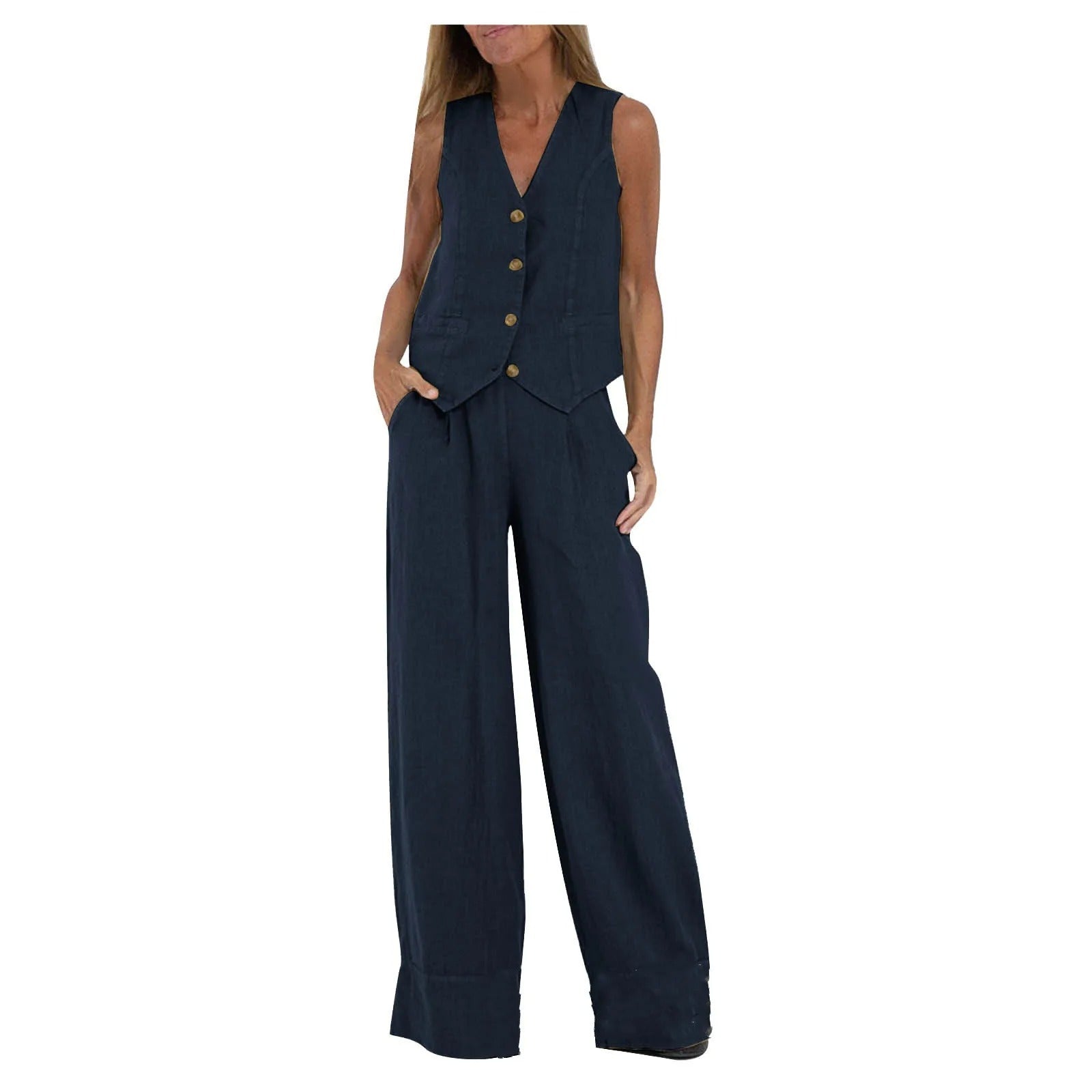 Gilet su Misura & Set in Cotone a Gamba Larga