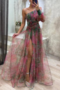 Grace | Vestito Maxi Plissettato Floral per l'Evasione Estiva