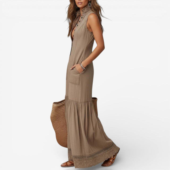 Hannah™ Abito maxi cotone puro