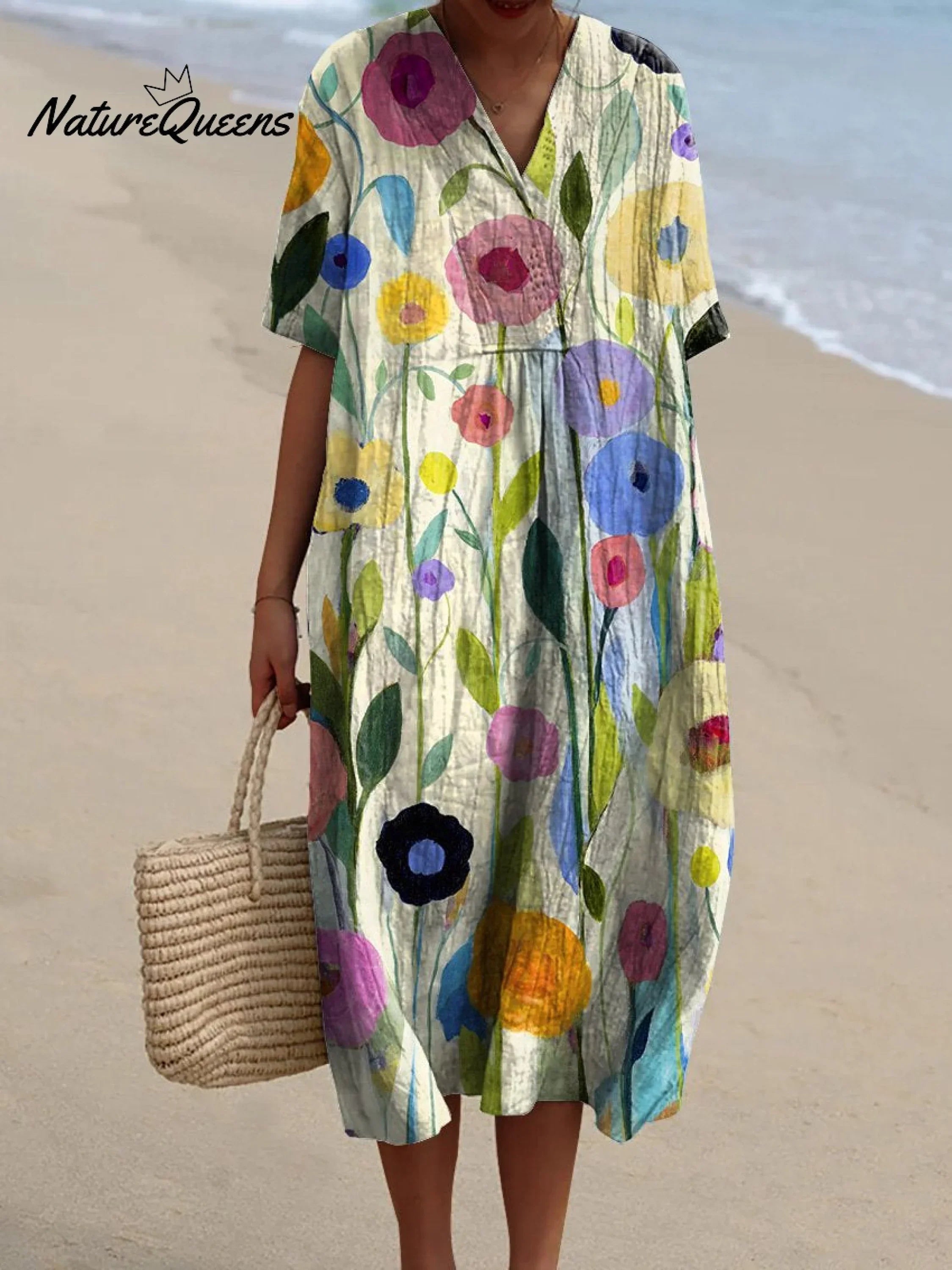 Harpal - Vestito Vintage con Fiori