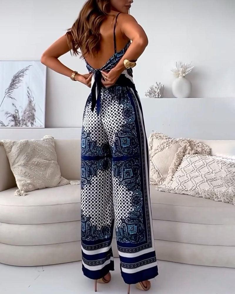 Helen | Set di Vestito a Due Pezzi con Top e Pantaloni alla Moda Pronto per le Vacanze